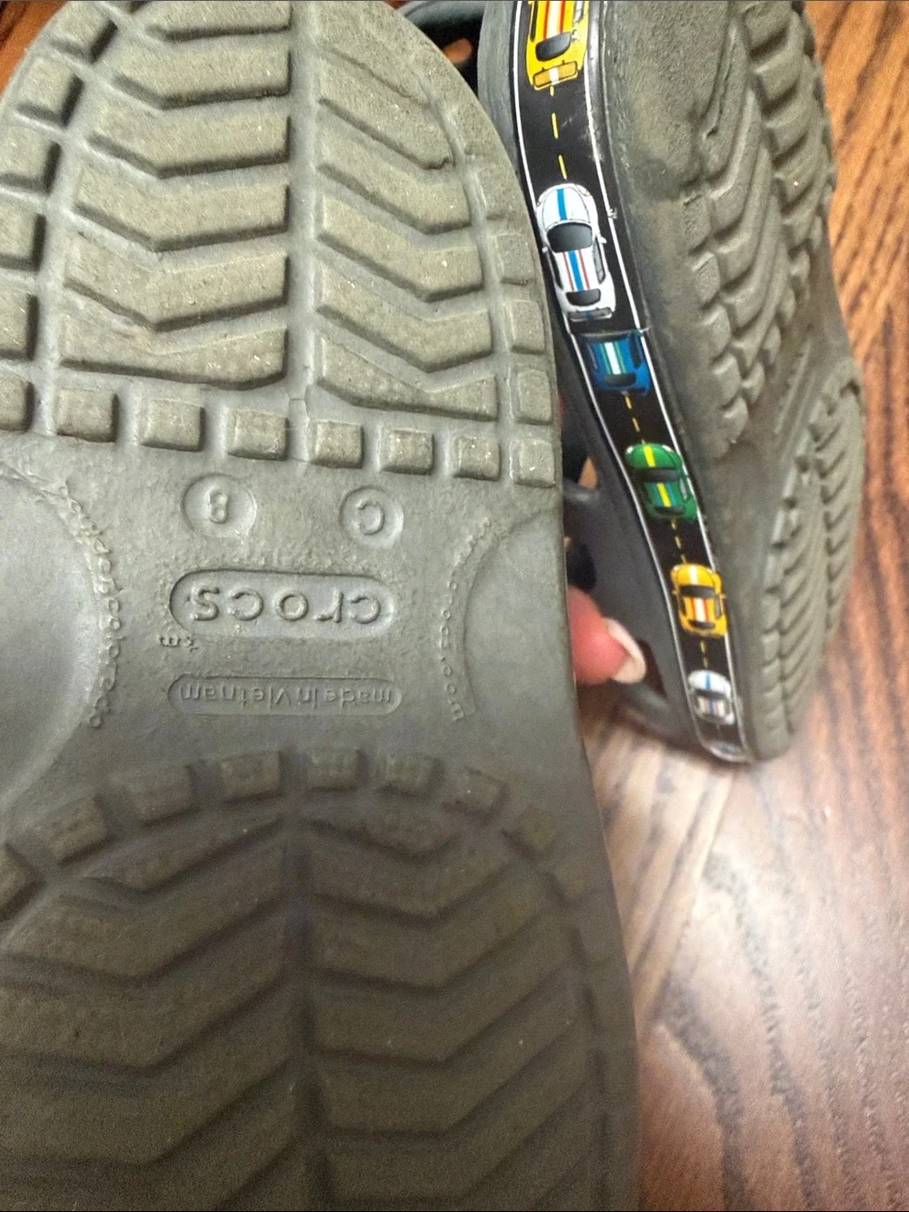 CROCS Kids Kids' Fun Lab Car Sandal In Slate Grey